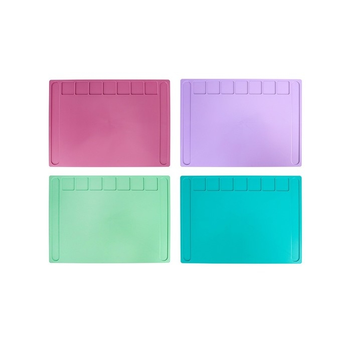 Доска для лепки пластиковая А4 Calligrata  Доска для лепки пластиковая А4 Calligrata "Прованс", цвета пастельные, с бортиком и отделениями, МИКС