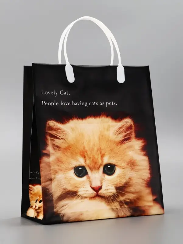 Пакет &laquo;Котенок&raquo;, мягкий пластик, 26&times;23 см, 100 мкм