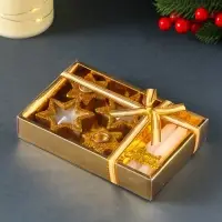 Набор свечей &laquo;Новогодние свечи и подсвечники&raquo;, 6 шт., 15&times;10&times;2.7 см