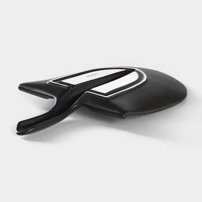 Блюдо для подачи Magistro &laquo;Carbon. Лопатка&raquo;, 35.5&times;20.2 см, фарфор, чёрное