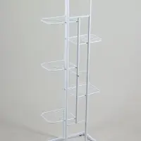 Подставка для цветов Greengo, 7 полок, 43&times;22&times;126 см, напольная, металл, белая