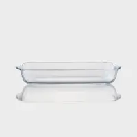 Форма для запекания Paşabah&ccedil;e Borcam, 2 л, 33.6&times;19&times;5 см, прямоугольная, жаропрочное стекло, прозрачная