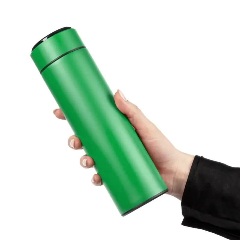 Смарт-бутылка с заменяемой батарейкой Long Therm, зеленая Смарт-бутылка с заменяемой батарейкой Long Therm, зеленая