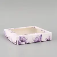 Коробка подарочная складная &laquo;Самой красивой&raquo;, 20&times;20&times;4 см, с окном