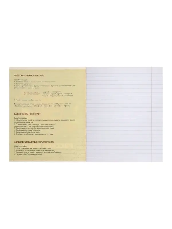 Предметная тетрадь по русскому языку Calligrata &laquo;Пиксели&raquo;, 36 листов, в линейку, со справочным материалом, обложка из мелованного картона