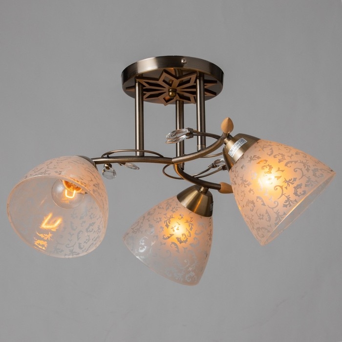 Люстра Люстра "Фриони" 3 лампы 40Вт Е27 бронза 45х45х26