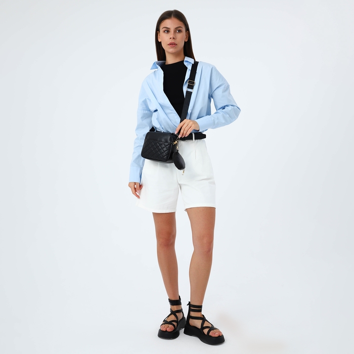 Сумка кросс-боди на молнии, цвет чёрный Сумка кросс-боди на молнии, цвет чёрный