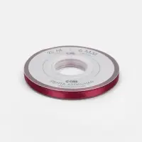 Лента атласная TEIRA, двухсторонняя, 6 мм, 25&plusmn;1 м, бордовая №0789