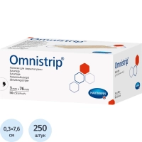 Полоски на швы (стер. по 5шт) 3х76мм,250 шт/уп OMNISTRIP REF 5406825/540681