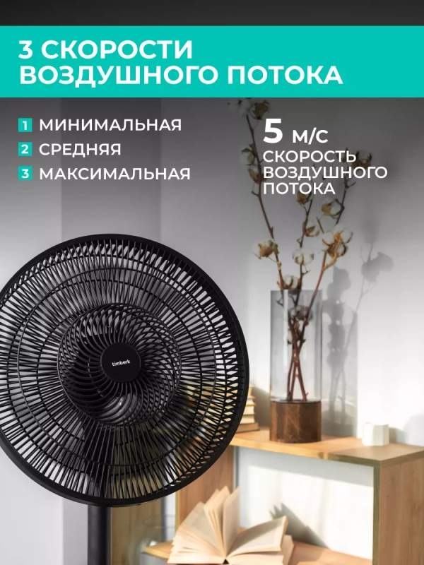 Напольный вентилятор 16 Напольный вентилятор 16" T-SF1604 (4 в 1)