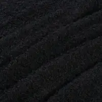 Лоскут для рукоделия, мех кудрявый, 160&times;100 см, чёрный