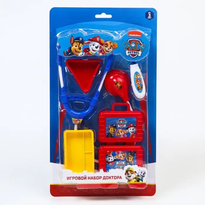 Набор доктора игровой Paw Patrol, на блистере, 5 предметов, МИКС Набор доктора игровой Paw Patrol, на блистере, 5 предметов, МИКС
