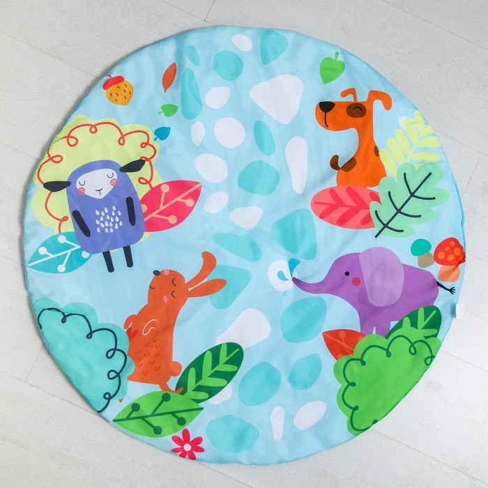 Развивающий коврик «Слоник», с дугами, круглый, 82х82х0,5 Развивающий коврик «Слоник», с дугами, круглый, 82х82х0,5