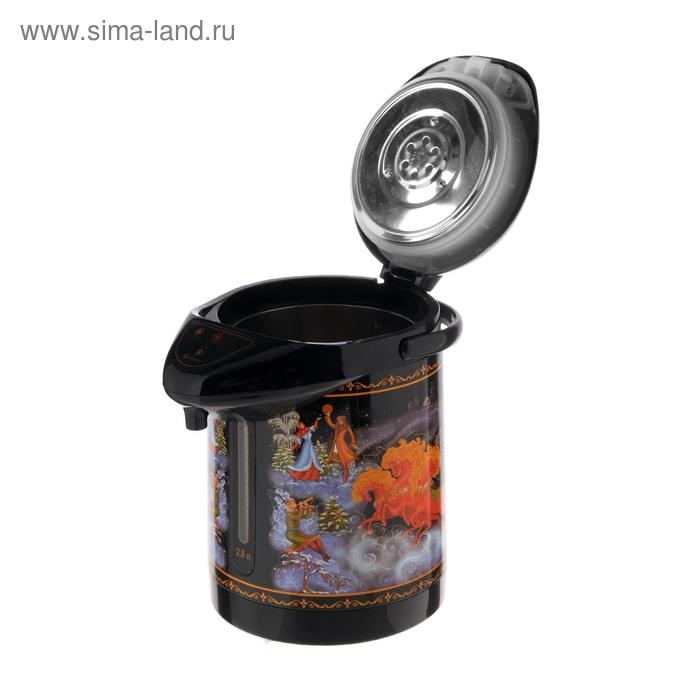 Термопот  Термопот "ВАСИЛИСА" ВА-5003, 2.8 л, 750 Вт, чёрный с рисунком