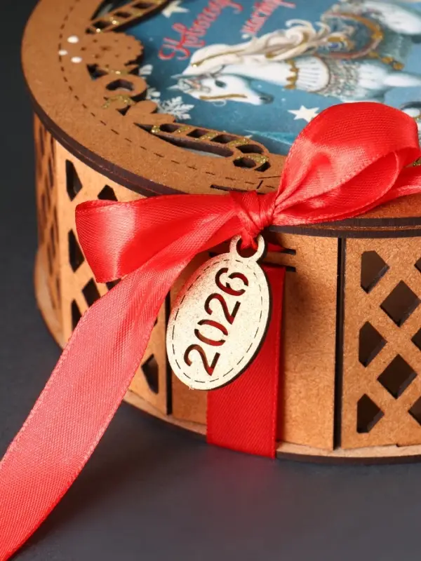 Шкатулка "Новогоднего настроения" 18,5х19,5х7,5 см