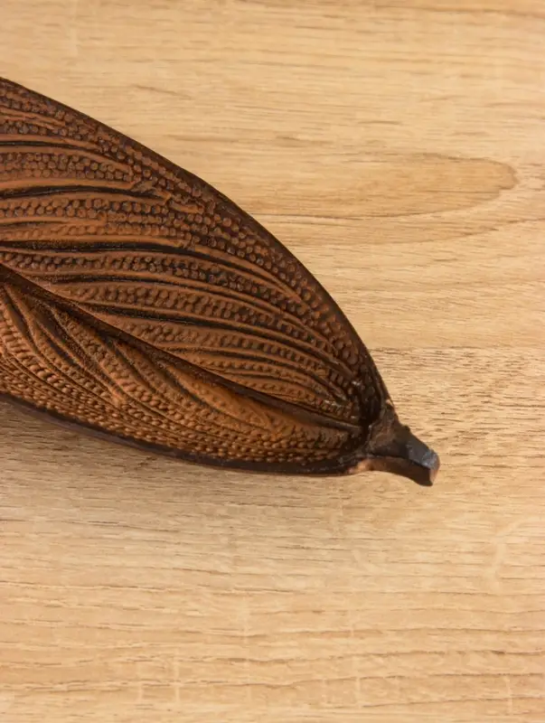 Подставка под благовония  Подставка под благовония "Лист" алюминий 23х8х2 см, оранжевый