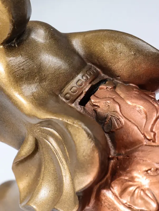 Копилка для денег &laquo;Слон сафари&raquo;, бронза с золотом, 30&times;35&times;17 см