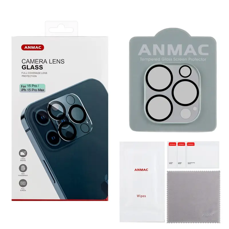 Защитное стекло для камеры iPhone 15 Pro/15 Pro Max ANMAC Арт. 1137471