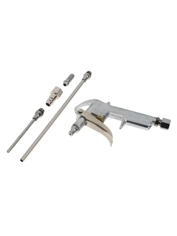 Продувочный пневматический пистолет ТУНДРА, металлический корпус, в наборе