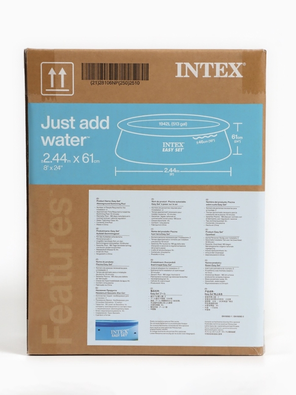 Бассейн надувной Easy Set 244 х 61 см Бассейн надувной Easy Set 244 х 61 см