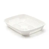 Туалет округлый с сеткой 33.5&times;25&times;6 см, белый