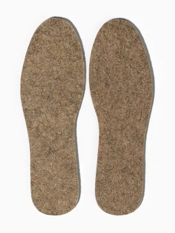 Стельки для обуви, утеплённые, универсальные, р-р RU до 46 (р-р Пр-ля до 47), 29 см, пара, коричневые