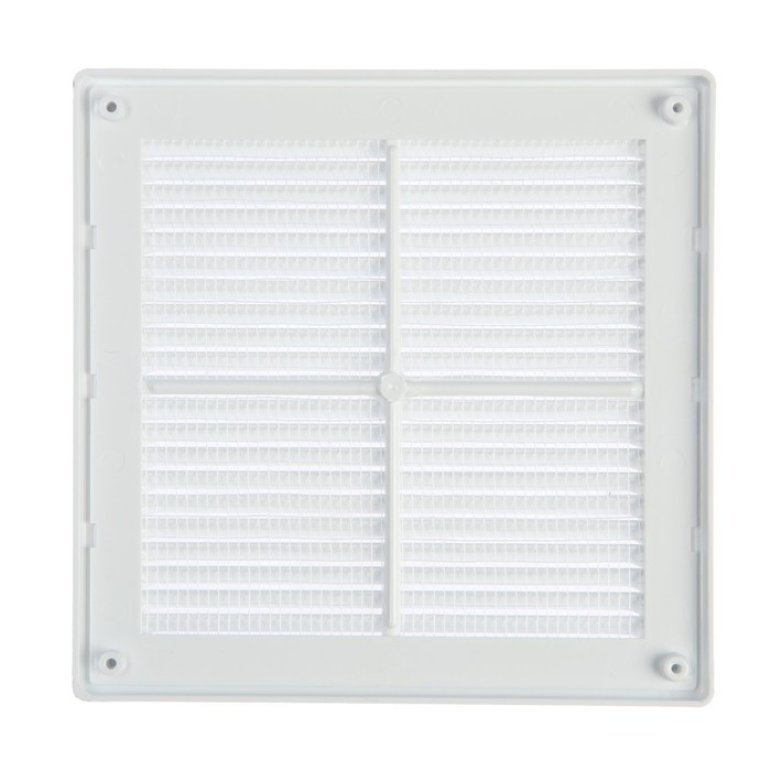 Решетка вентиляционная "КосмоВент" ЛР210, 210 х 210 мм, с сеткой, разъемная