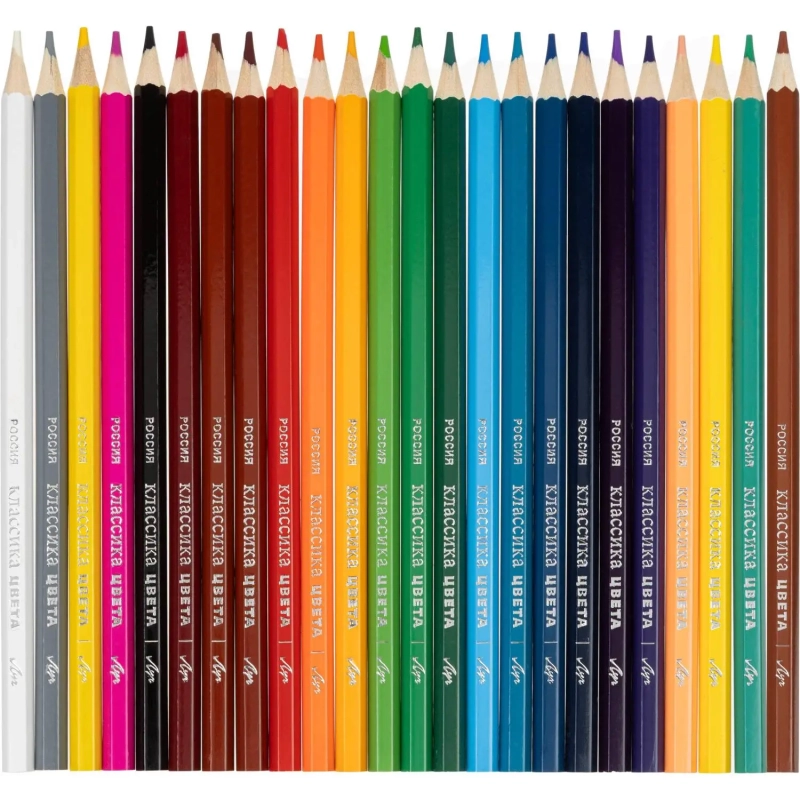 Карандаши цветные 24 цв, 6-гран, ЛУЧ Классика, 29С 1712-08