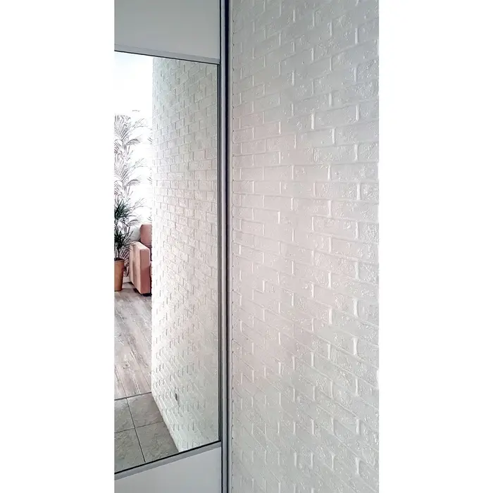 Гипсовая плитка усиленная &laquo;Барселона&raquo;, цвет белый, 1 м&sup2;