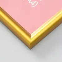 Фоторамка для фото 21х29,7 см (А4) "Oframe", пластик, золотой, (пластиковый экран)