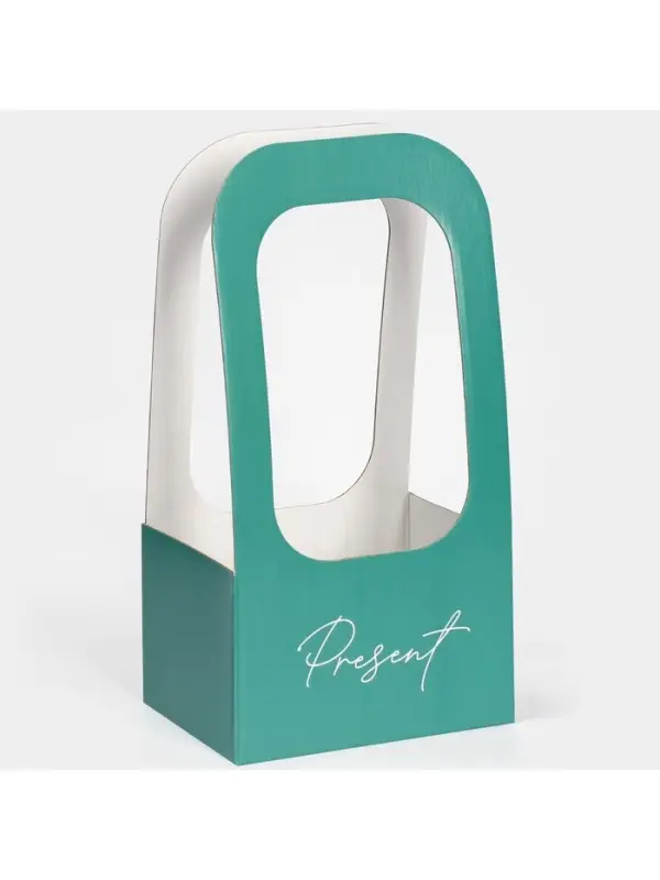 Коробка-переноска для цветов &laquo;Present&raquo;, 17&times;12&times;32 см
