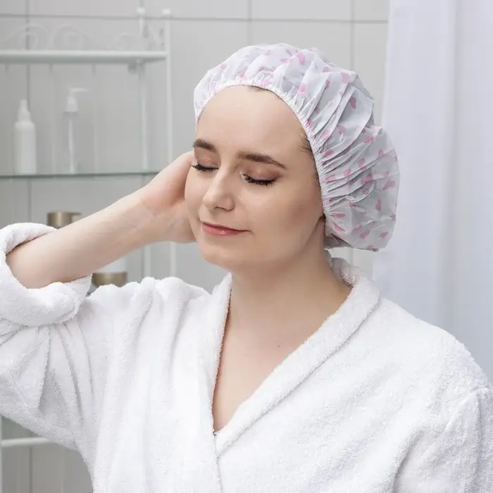 Шапочка для душа Доляна &laquo;Весна&raquo;, МИКС