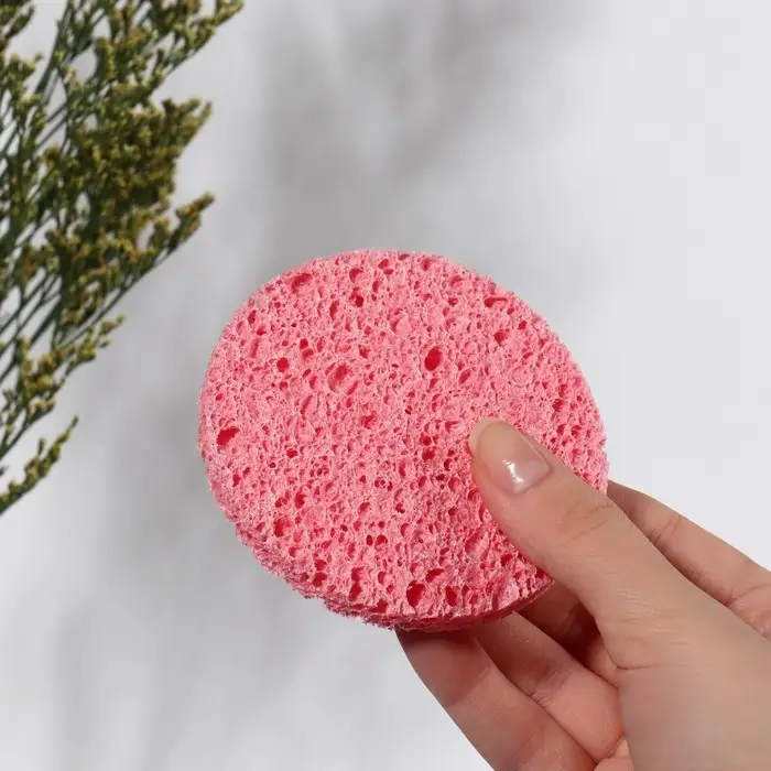 Спонж для умывания «Мягкость», d=7.5 см, МИКС