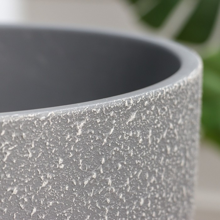 Горшок цветочный Горшок цветочный "Саванна серый бутон №7", 13 л