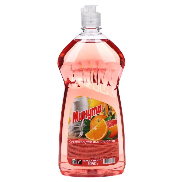Средство для мытья посуды Средство для мытья посуды "Минута - Грейпфрут и апельсин", 1 л
