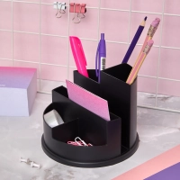 Подставка-органайзер д/канц.мелочей Attache Line 6 отд черный 140х140х105мм