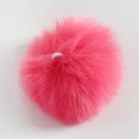 Игрушка для кошек "Меховой шарик",  искусственный мех, 5 см, малиновая