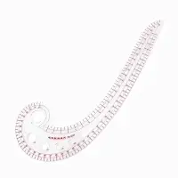 Лекало портновское метрическое &laquo;Улитка&raquo;, 30&times;10.5 см, s=0.5 мм, прозрачное