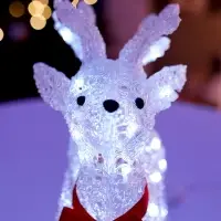 Светильник фигура светодиодная «Олень», 40 см, 50 LED, 220V, БЕЛЫЙ