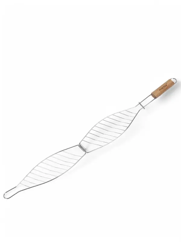 Решётка - гриль для рыбы maclay, 30&times;12 см, хромированная сталь, для мангала