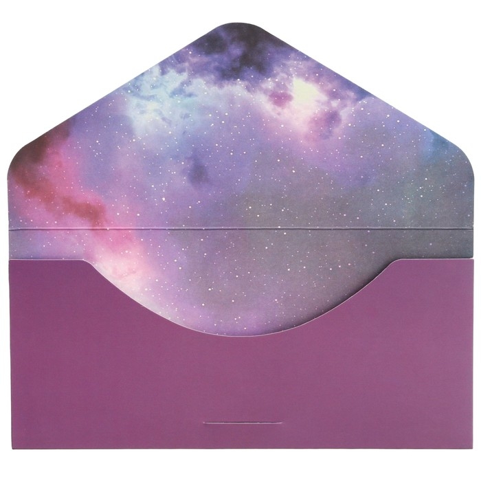 Конверт для денег «Счастья», софт тач, фиолетовый, космос, тиснение, 19 х 9 см, Минни Маус Конверт для денег «Счастья», софт тач, фиолетовый, космос, тиснение, 19 х 9 см, Минни Маус