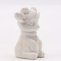 Фигурка декоративная &laquo;Козлик в шарфе&raquo;, неокрашенная, 7&times;4&times;4 см, белая