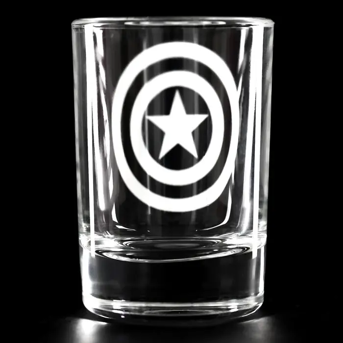 Стопка - шот, стекло, «Капитан Америка», 50 мл, Мстители