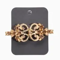 Зажим для кардигана "Ажур", пика, цвет золотой в золоте Зажим для кардигана "Ажур", пика, цвет золотой в золоте