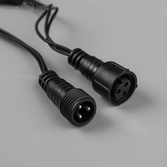 Гирлянда «Бахрома» 3 × 0.6 м, IP44, УМС, тёмная нить, 160 SMD-LED, свечение мульти, 220 В Гирлянда «Бахрома» 3 × 0.6 м, IP44, УМС, тёмная нить, 160 SMD-LED, свечение мульти, 220 В