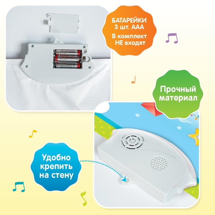 Обучающий плакат «Первые знания», со звуком, работает от батареек Обучающий плакат «Первые знания», со звуком, работает от батареек