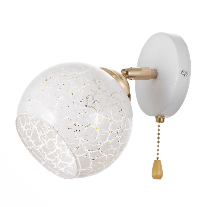 Бра 2193/1 E27 40Вт бело-золотой 20х12х20 см