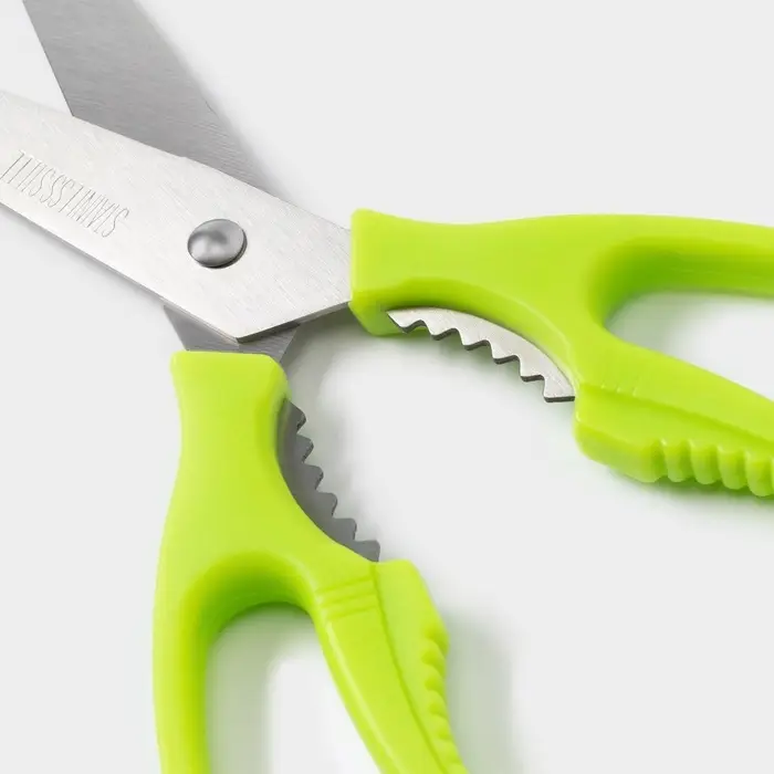Ножницы кухонные Доляна &laquo;Саймон&raquo;, 23 см, зелёные