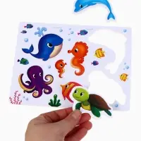 Игрушки - стикеры для купания в ванне &laquo;На море&raquo;, EVA, набор 12 шт.