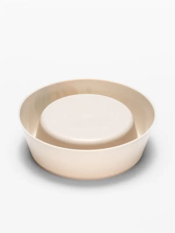 Миска &laquo;Мур-мяу&raquo; для кошек 0.3 л, 14.5&times;14.5&times;4 см, светло-бежевый